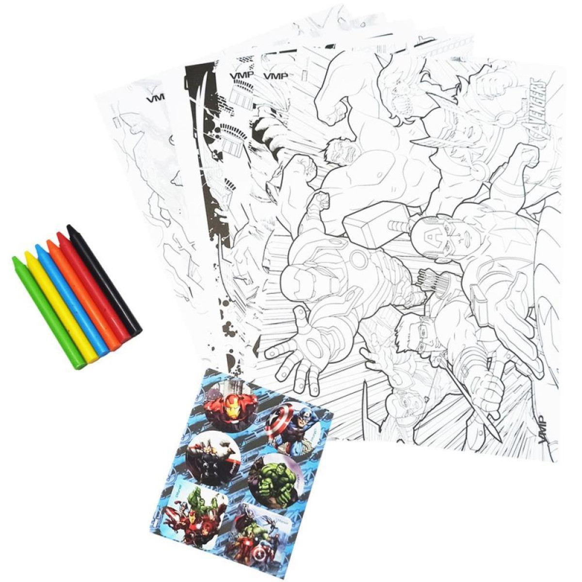Brinquedo Para Colorir Kit Pintura Avengers 26x19 20p-118495-55005