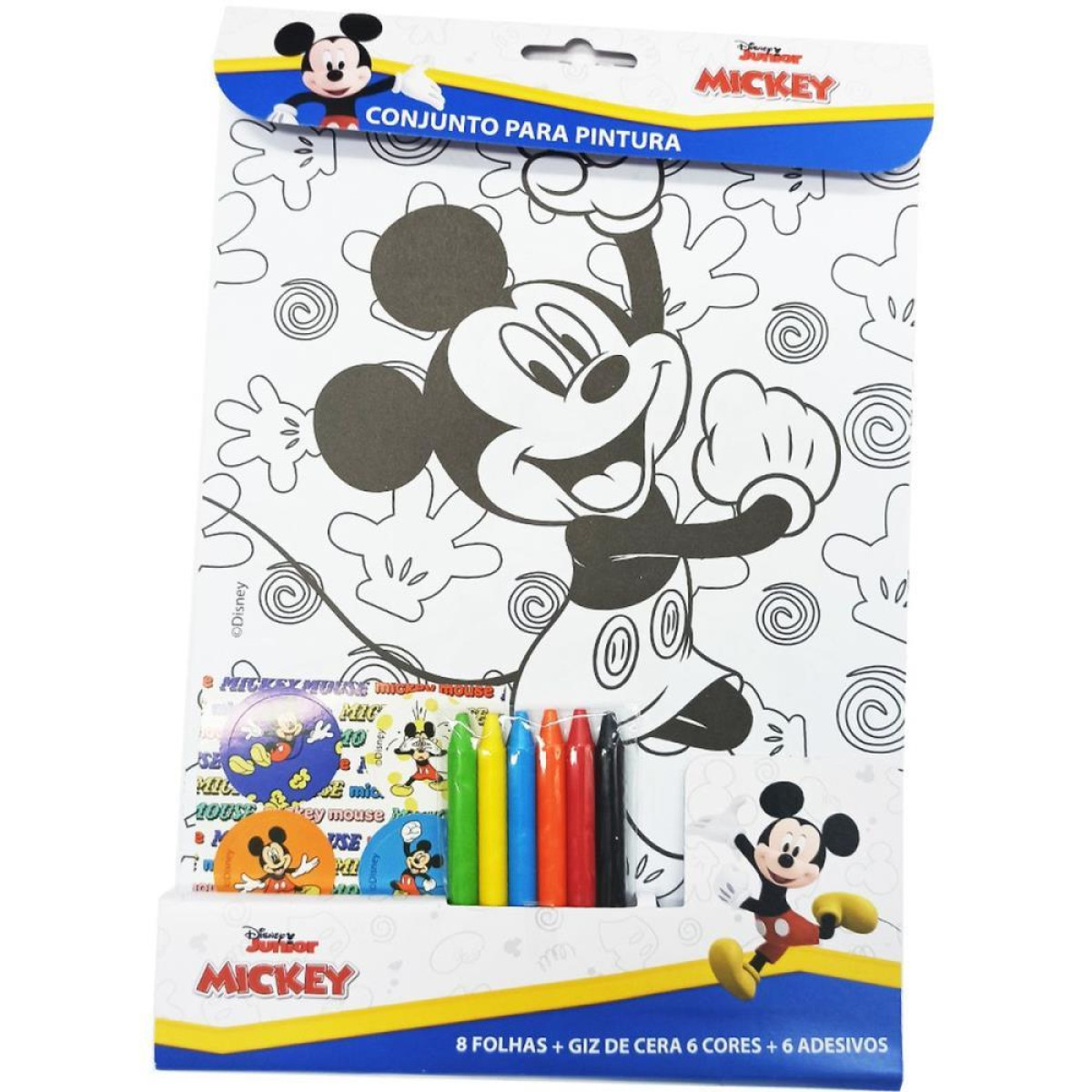 Brinquedo Para Colorir Kit Pintura Mickey 26x19 20pcs-118496-40717
