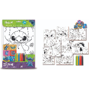 Brinquedo Para Colorir Kit Pintura Stitch 26x19 20pcs