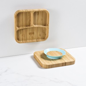 Prato De Bambu Com Ventosa Em Silicone-BB1173-16860