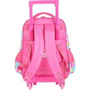 Mochila Infantil Com Rodinha Barbie G Pink C/alca-115375-70435