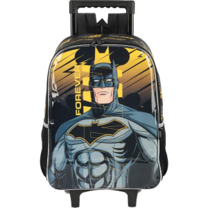 Mochila Infantil Com Rodinha Batman G Preta C/alca