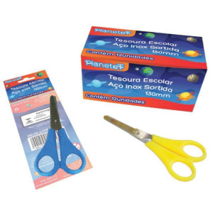 Tesoura Escolar 13cm Inox (s)