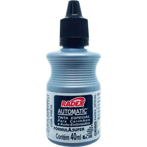 Tinta Para Carimbo 40ml Preta Automatico-118766-67394