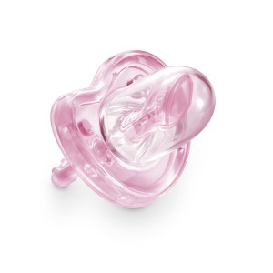 Chupeta 100 % Silicone Rosa-BB037-97541