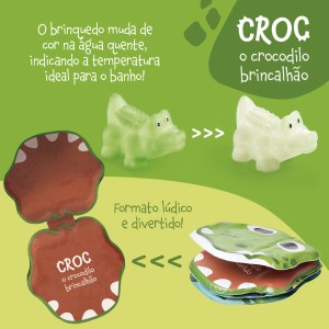 Kit Livro De Banho - Croc, O Crocodilo Brincalhão-BB1065-17410