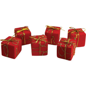 Artigo Para Decoracao Natal Enfeite Presente Veludo 3cm Vm