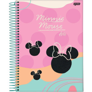 Caderno 01x1 Capa Dura Minnie Arts 80fls.-118025-17819