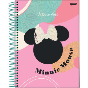 Caderno 01x1 Capa Dura Minnie Arts 80fls.-118025-99647