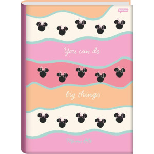 Caderno Brochurao Capa Dura Minnie Arts 80fls.