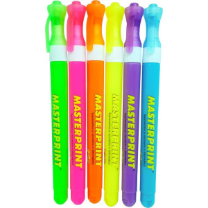 Caneta Marca Texto Mp 610 Neon Slim 6 Cores