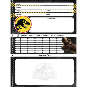 Caderno 01x1 Capa Dura Jurassic Park 80f-116737-15920