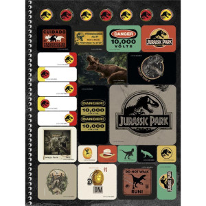 Caderno 01x1 Capa Dura Jurassic Park 80f-116737-53420