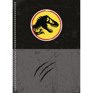 Caderno 01x1 Capa Dura Jurassic Park 80f-116737-71509