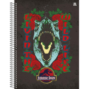 Caderno 01x1 Capa Dura Jurassic Park 80f