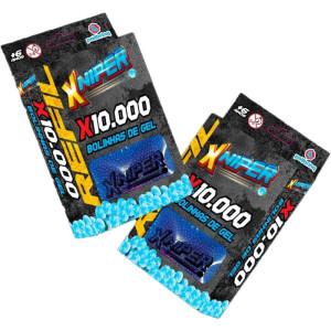 Lancador Refil Xniper C/10mil Bolas Gel-118516-86686