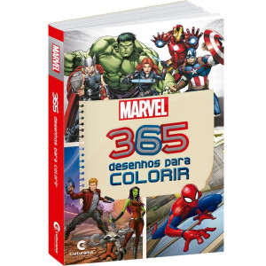 Livro Infantil Colorir 365 Desenhos Marvel 368p 20x14-120518-58262