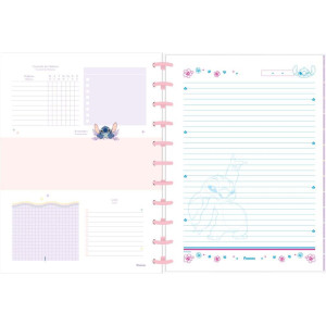 Caderno 01x1 Capa Dura Stitch Disco 80f-116684-15770