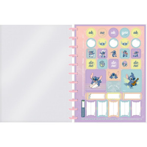 Caderno 01x1 Capa Dura Stitch Disco 80f-116684-27398