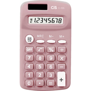 Calculadora De Bolso 8 Dig. Mod C-105 Rosa