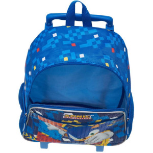 Mochila Infantil Com Rodinha Sonic Step It Up-118005-14592