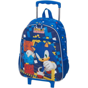 Mochila Infantil Com Rodinha Sonic Step It Up-118005-90439