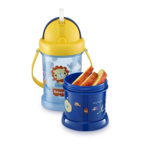 Copo Com Porta Snack Playfyl Azul Summer Sky-BB1012-84514