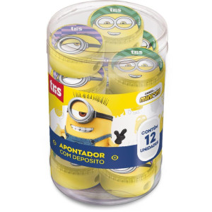 Apontador Com Deposito Decor. Minions 2cores-117289-30288