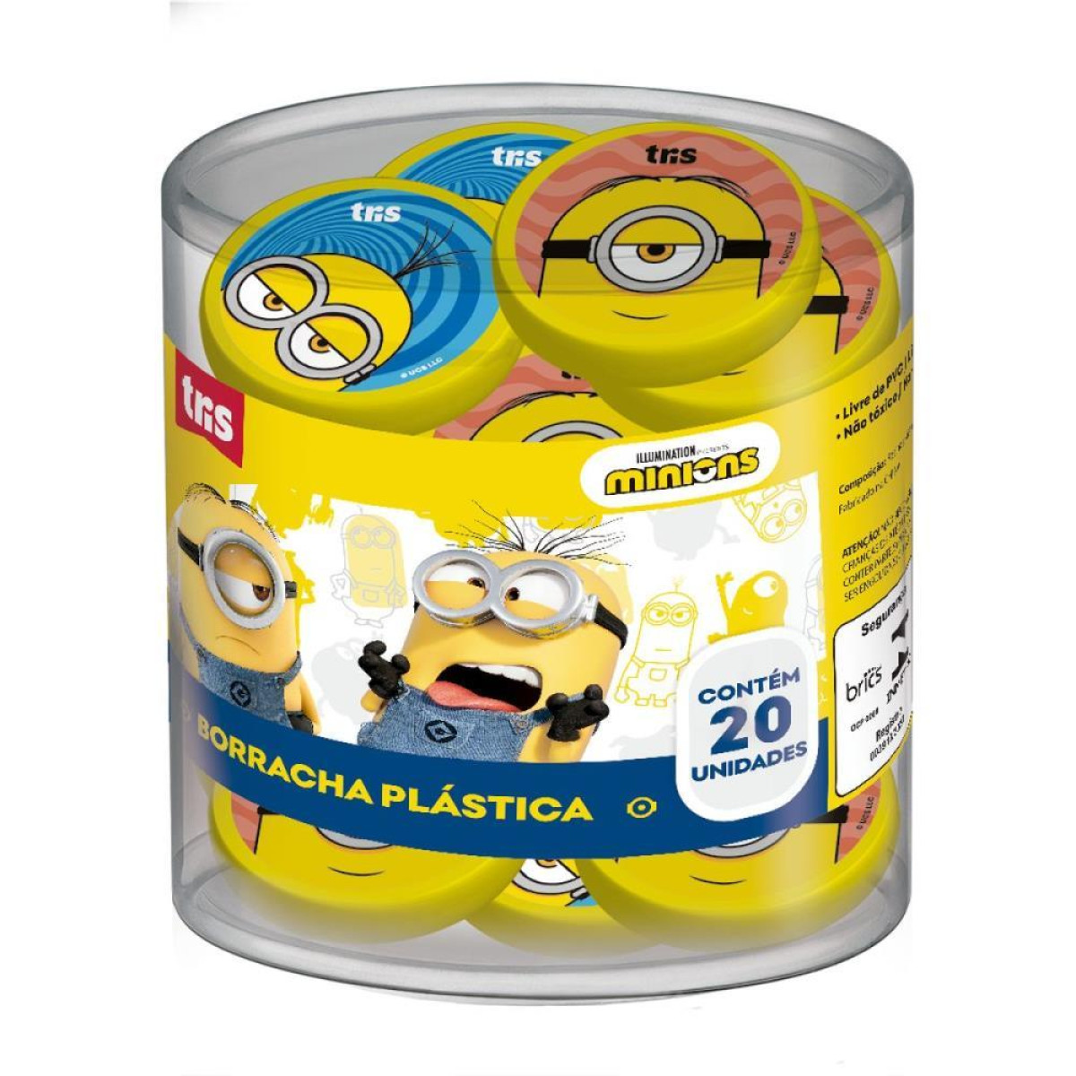 Borracha Decorada Minions 2 Cores-117290-23747