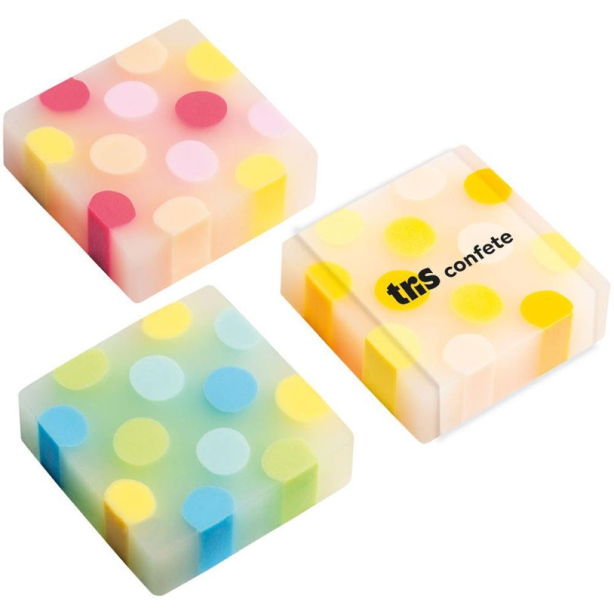 Borracha Decorada Tris Confete 3 Cores-117261-91533