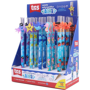 Caneta Esferografica Tris Aqua 1.0mm 5 Modelos-117251-42319