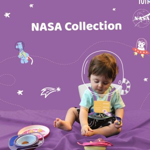 Pratinho Com Divisórias Nasa Collection - Pink Space-BB1219-19326