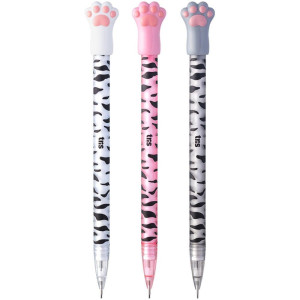 Lapiseira 0.7mm Tris Pupper Pont.patinha 3cor-116818-22055