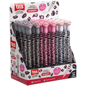 Lapiseira 0.7mm Tris Pupper Pont.patinha 3cor-116818-63756