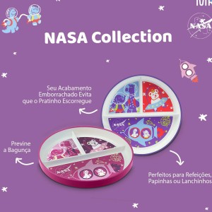 Pratinho Com Divisórias Nasa Collection - Purple Space-BB1218-77964