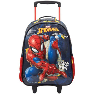 Mochila Infantil Com Rodinha Spider-man X1-b Md-116527-18884