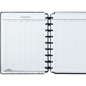 Caderno Inteligente Planner Medio Black 168fls-118340-53304