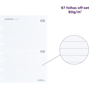 Caderno Inteligente Refil A5 Refil Agenda 90g 97fls-118212-16821