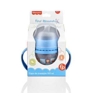 Copo De Transição First Moments + Bico Extra + Alça Removível - 150 Ml - Azul Lollypop-BB1055-16841