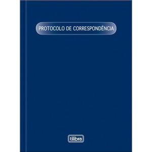 Livro Protocolo Correspond. 1/4 104 Folhas 153x216mm-120332-15129