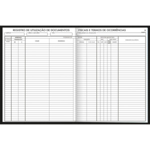 Livro Registro Documento Fiscal 50f.218x319mm-120333-85286