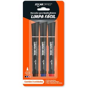 Pincel Quadro Branco Jocar Limpa Facil Az/vm/pt-114583-80280