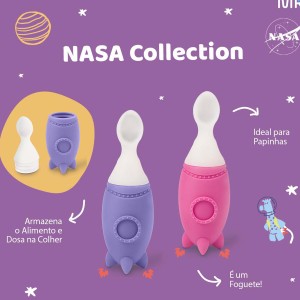 Colher Dosadora Rocket Rosa - Nasa Collection-BB1201-71385