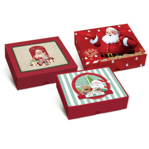 Caixa De Natal Retangular 17x13,5x4,5cm (s)