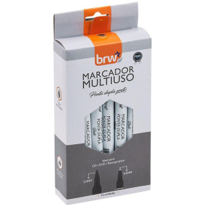 Caneta Para Cd 2.0mm Retro Ponta Dupla 2.0/0.4mm Pt-114609-91706