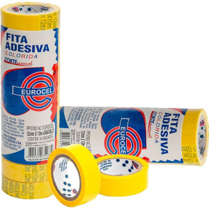 Fita Adesiva Pp 2000 12mmx10m Amarela