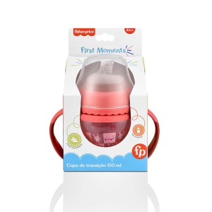 Copo De Transição First Moments + Bico Extra + Alça Removível - 150 Ml - Rosa Bubblegum-BB1056-63813