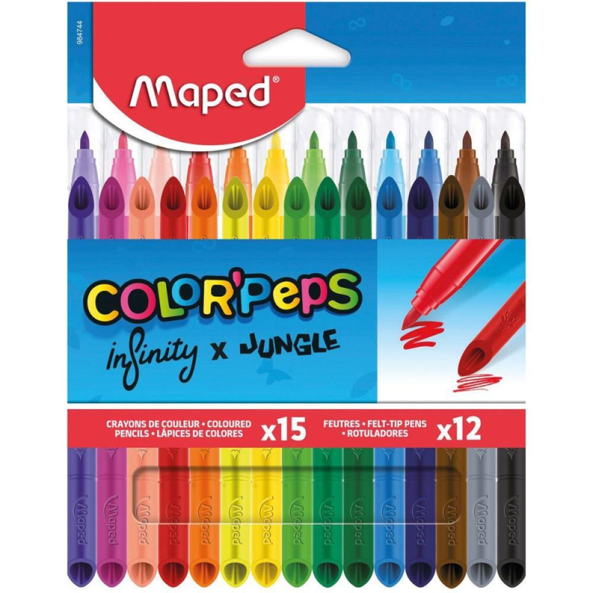 Kit Escolar Color Peps 15lapis/12canetinha-117358-98200