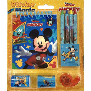 Livro Infantil Colorir Sticker Mania Mickey 9pcs