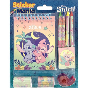 Livro Infantil Colorir Sticker Mania Stitch 9pcs-120520-70400
